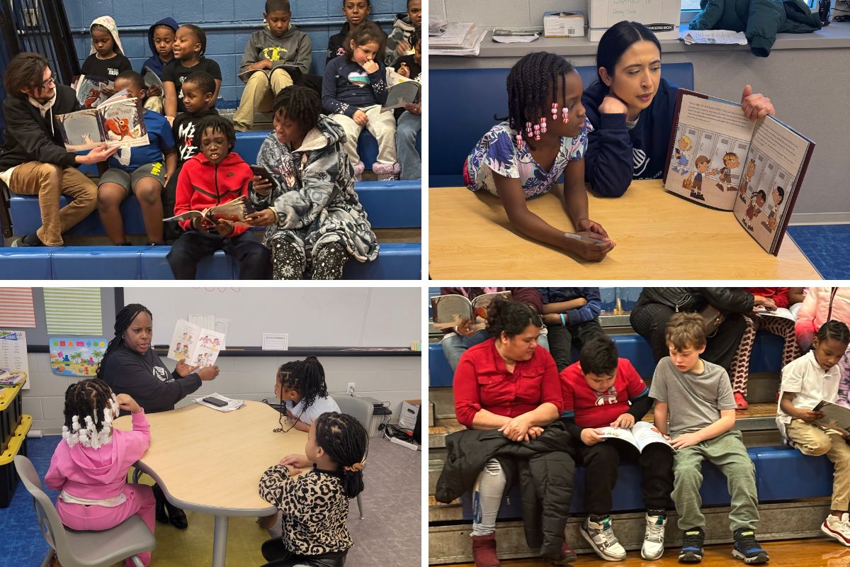 Boys & Girls Club of Rockford staff and volunteers read with children during after-school programming across multiple club locations.