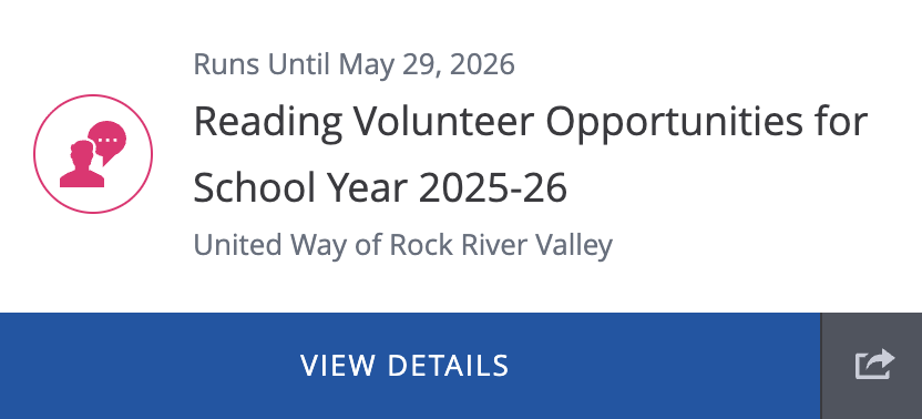 WeVolunteer literacy and reading volunteer opportunity