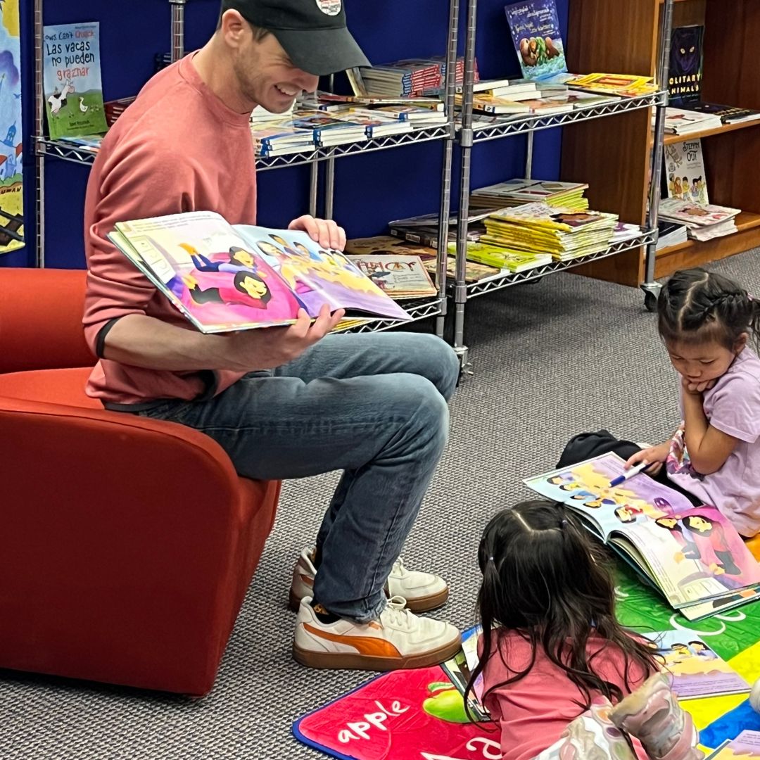 A child reading a book