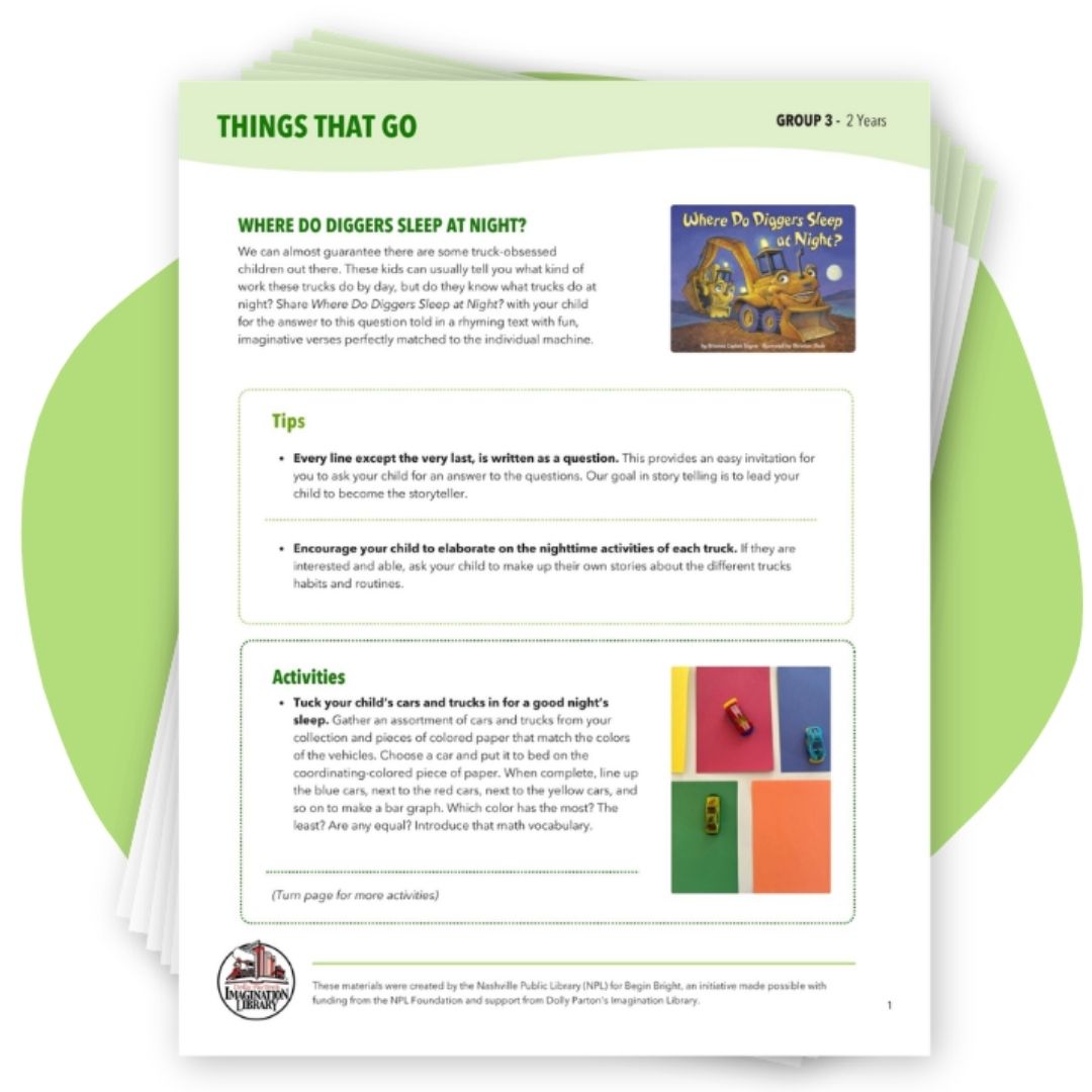 Dolly Parton's Imagination Library reading guides and parent resources