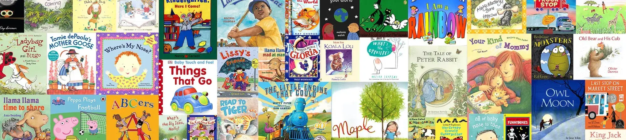 Collage of books from Dolly Parton's Imagination Library