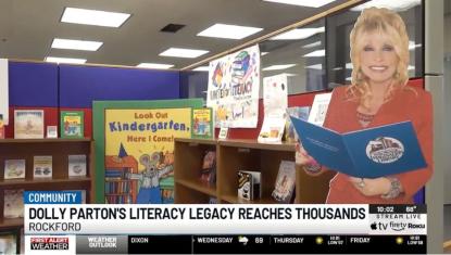 Watch Dolly Parton's literacy legacy story on Rockford News First